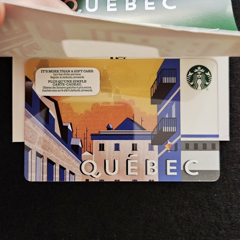 Starbucks Card - Quebec 2015 Canada -   Traditional Plastic